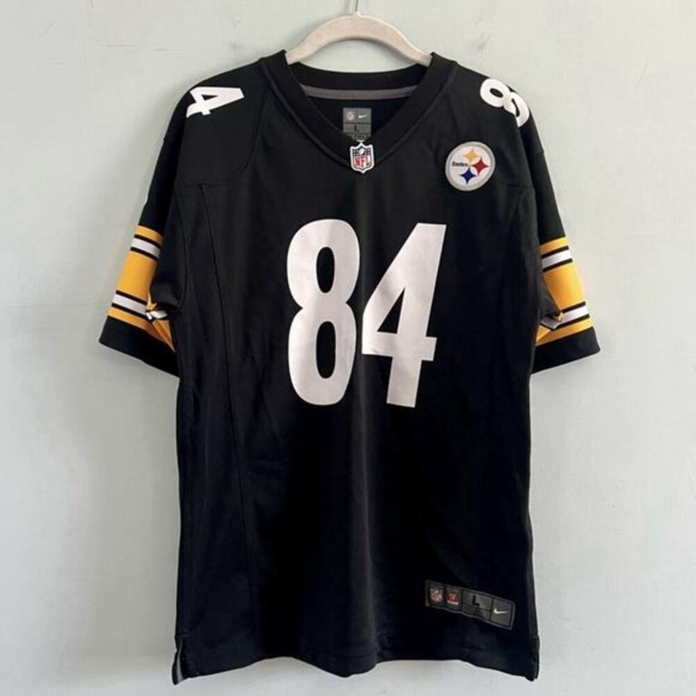 Pittsburgh Steelers Antonio Brown Nike Black Boys Game Jersey